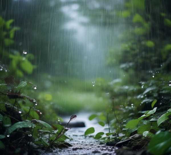 雨中诗意，细雨绵绵的动人篇章,雨的细语，那些描绘雨的动人句子,美好,第1张