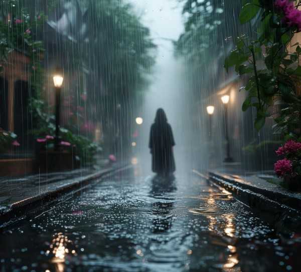 细雨如诗，描绘自然之韵,细雨绵绵，诗意盎然—雨的描绘之美,美好,第1张