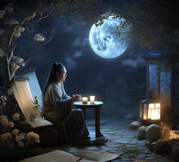 月下独酌，诗意人生与古诗中的奇幻篇章,月下独酌，古诗中的诗意人生与奇幻故事,哲理,柳宗元,思乡,第1张