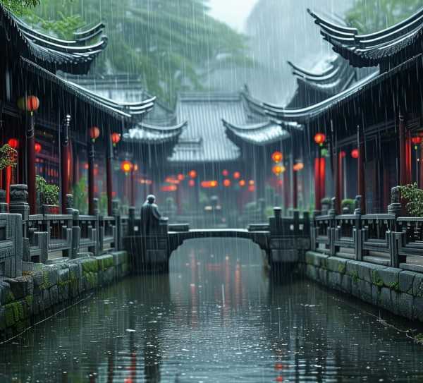雨韵古韵，细雨润无声的诗词美学之旅,细雨润无声—品鉴古诗词中的雨韵之美,美好,哲理,名句,第1张