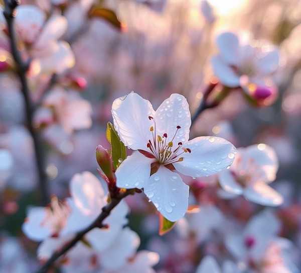 梨花如诗，春意盎然,梨花盛开，诗意盎然——赞美梨花的美丽瞬间,苏轼,第1张