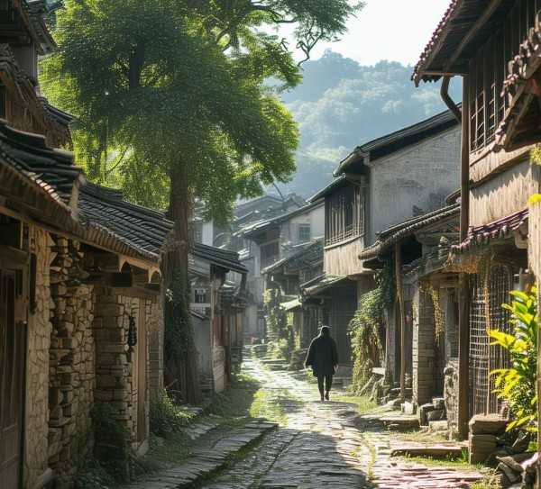 游村古韵，诗意人生中的风情探寻,游山西村原文及翻译，领略古韵风情，探寻诗意人生,美好,第1张