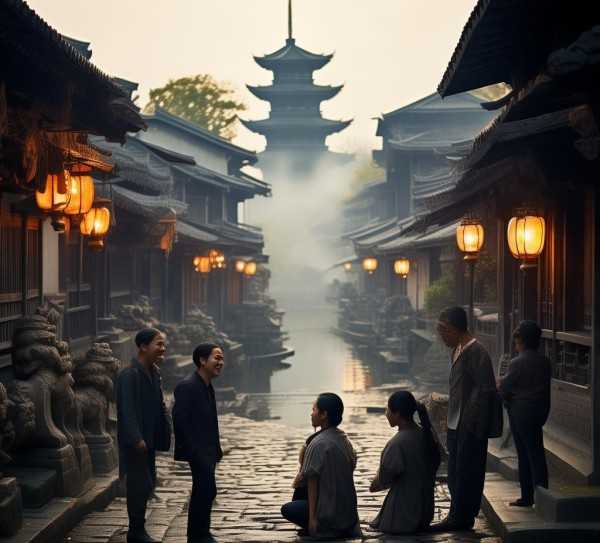 古城岁月，王湾故事的温情记忆,王湾故事，一座古城的传奇与岁月流转中的温情记忆,美好,岁月流转,第1张
