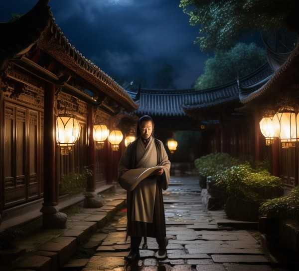 承天寺夜游古韵漫步，原文与译读赏析,漫步古韵，记承天寺夜游原文及译读,智慧,哲理,苏轼,第1张