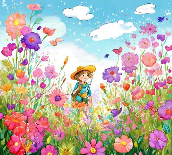 春意盎然，小学生笔下的花海童趣,春暖花开，童趣盎然——小学生笔下的春天,美好,美好瞬间,第1张