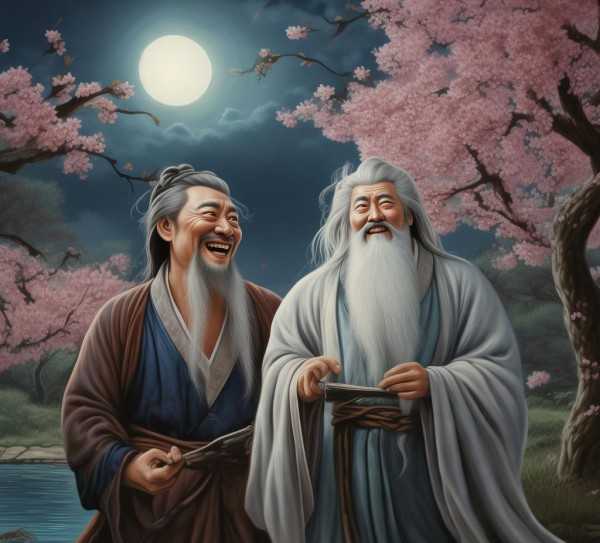 诗酒趁年华，李白与贺知章的千古诗缘,诗仙李白与诗狂贺知章，一段千古传颂的佳话,诗篇,传承,才子,第1张