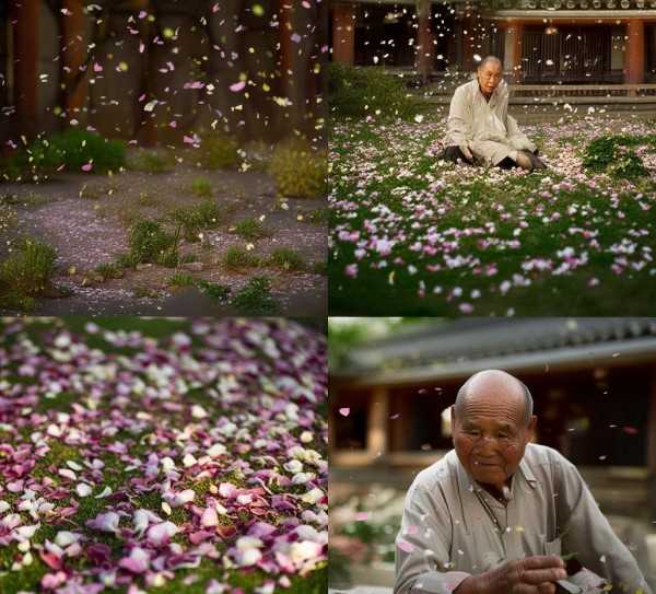 落花飘零，岁月静好，诗意人生中的落花哲思,落花飘零，岁月静好——落花句子的诗意人生,美好,第1张
