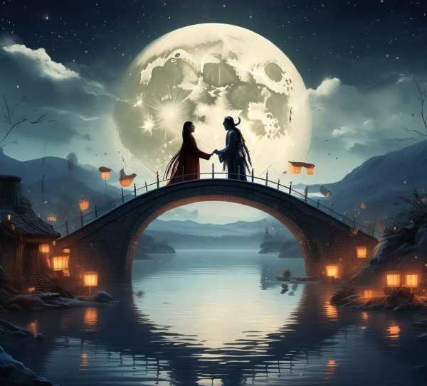 鹊桥仙，跨越时空的浪漫诗篇,月下鹊桥仙，穿越时空的浪漫—细读鹊桥仙原文之美,美好,魅力,传奇,第1张