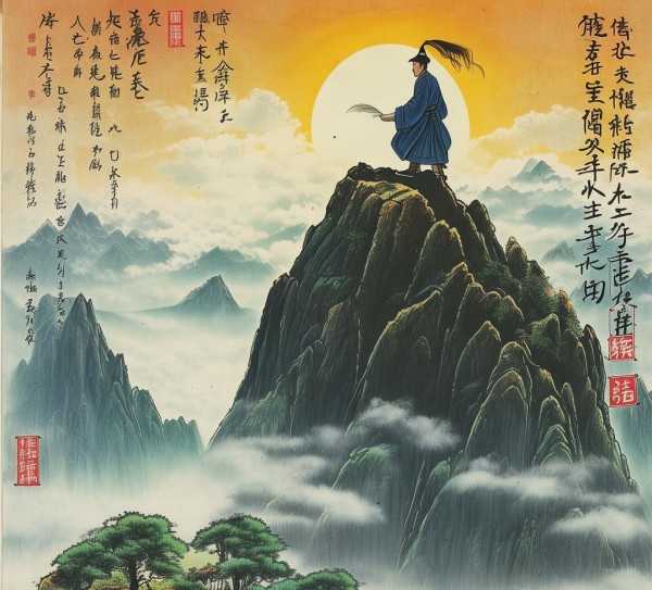杜甫登飞来峰原文与译析，品味盛唐豪情,登飞来峰原文及翻译，领略唐代诗人杜甫的豪情壮志,美好,哲理,魅力,第1张