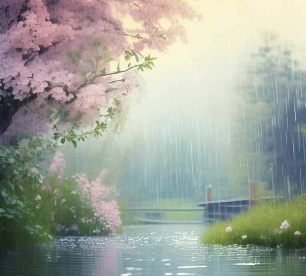 春雨润心——诗意春雨画卷赏析,春雨绵绵，润物无声—细品春雨的诗意画卷,美好,魅力,第1张