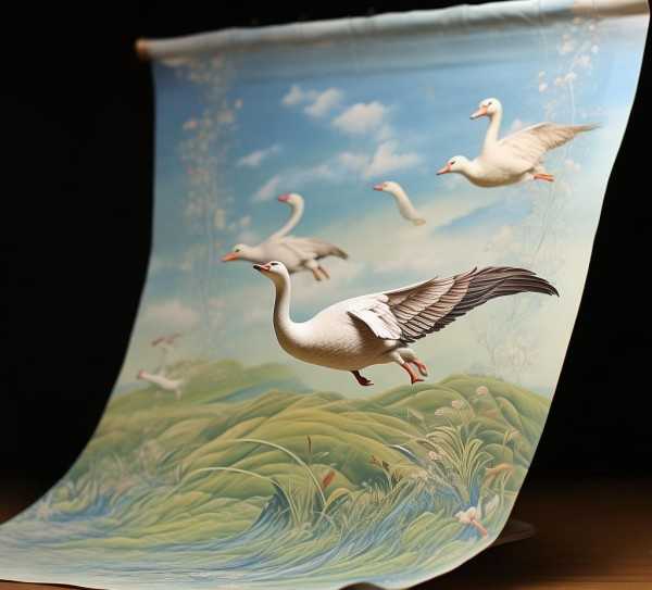 鹅行画卷，鹅的生动演绎,鹅行，一幅鹅的生动画卷,美好,魅力,第1张