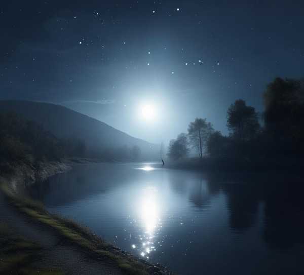 月光下的湖边漫步，无尽情思夜未央,夜幕降临，月光如水，洒满大地。在这宁静的夜晚，我独自漫步在湖边的小径上，心中涌动着无尽的情思,美好,魅力,第1张